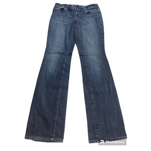DKNY Mercer Slim Bootcut Jeans Womens Sz 4 (Actual 29x30.5)  Low Rise Denim Blue - Picture 1 of 13